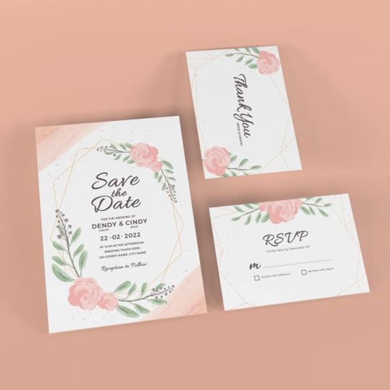 Wedding Invitation Mockup