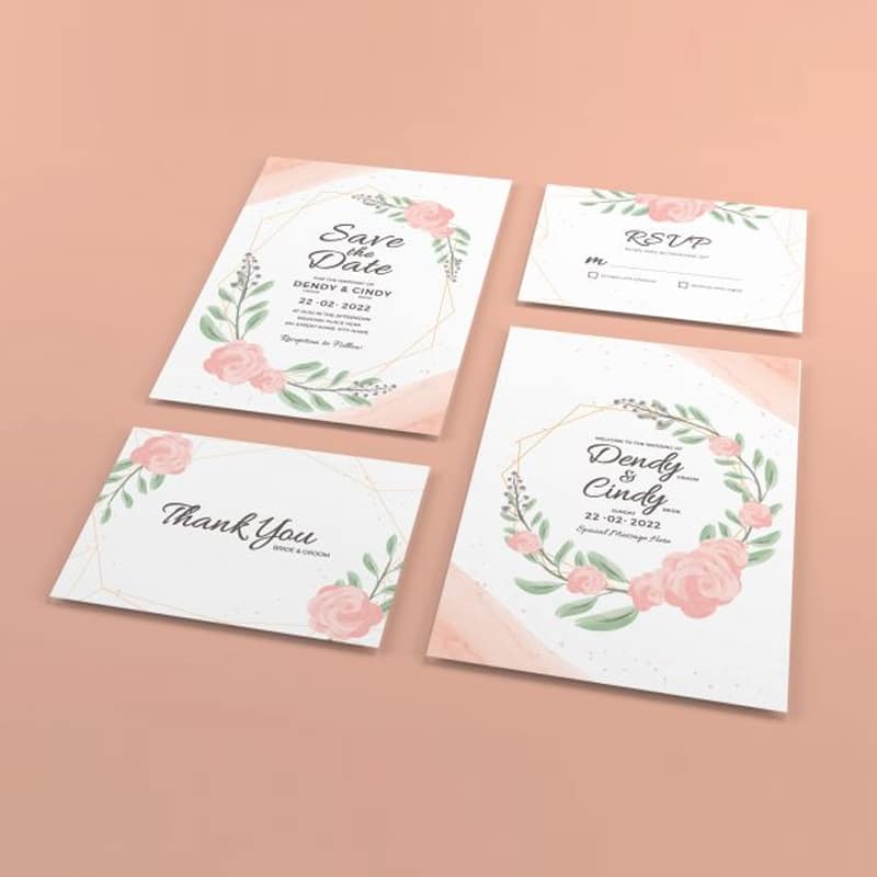 Wedding Invitation Mockup
