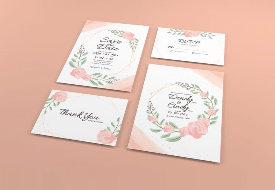 Wedding Invitation Mockup