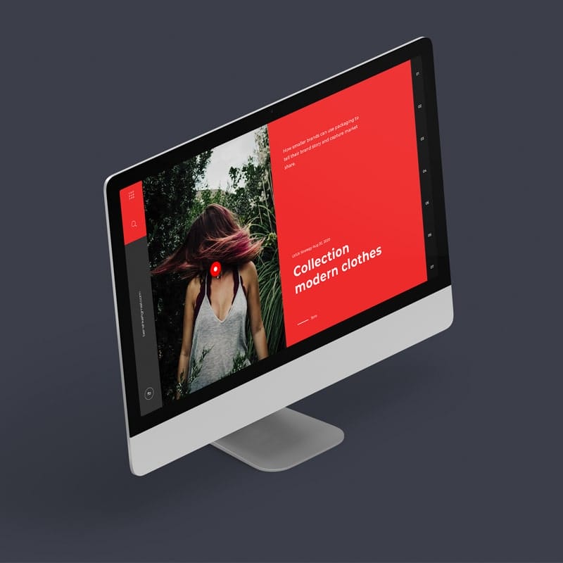 iMac Perspective Mockup