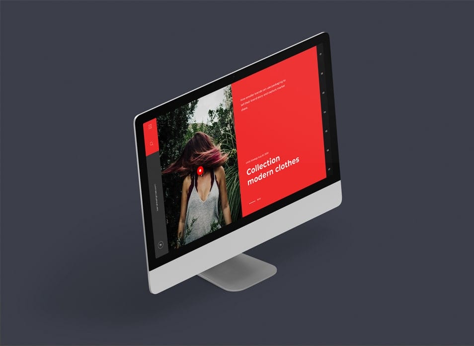 iMac Perspective Mockup