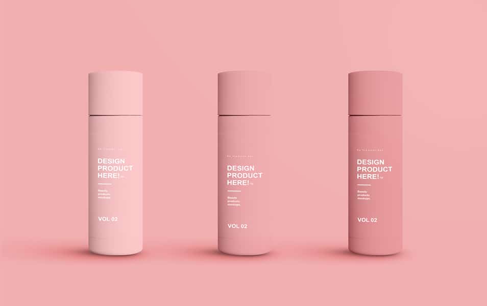Beauty Product Packaging Mockups Design PSD