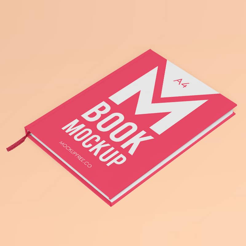 Book Free PSD Mockup