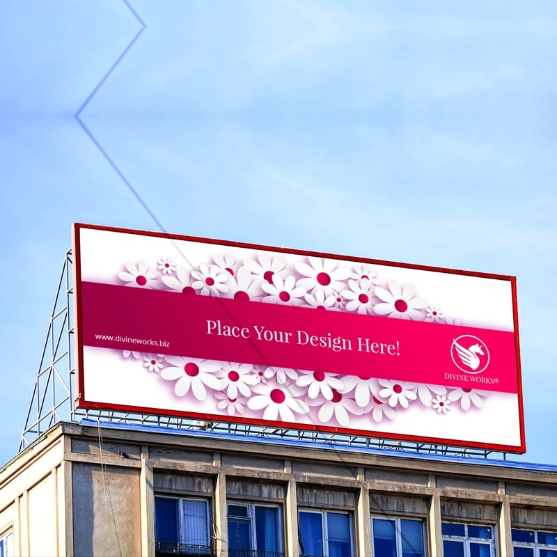 Building Billboard Mockup PSD