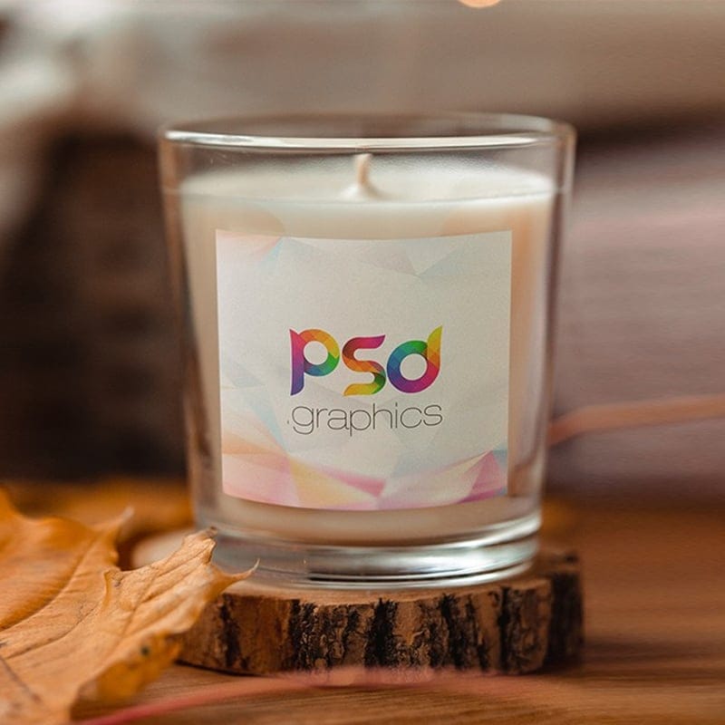 Christmas Candle Mockup Template