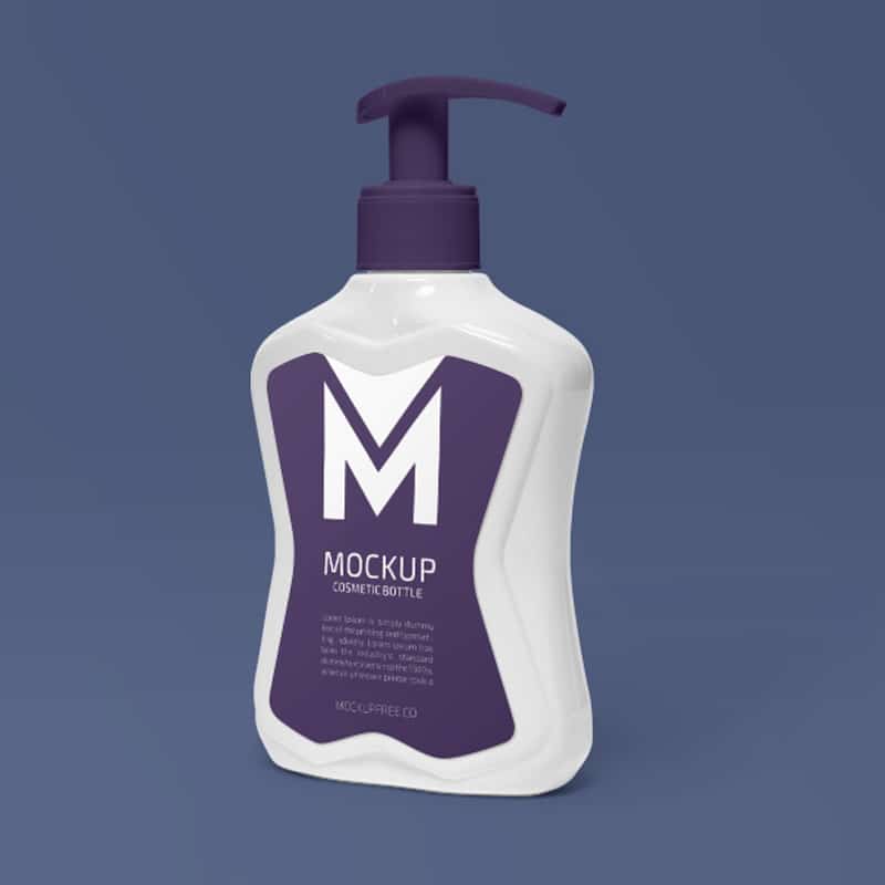 Cosmetic Bottle Free PSD Mockup