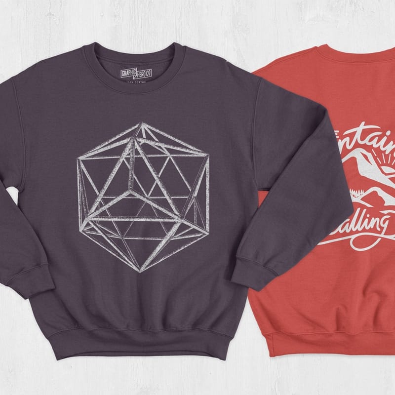 Crewneck Sweatshirt Mockups