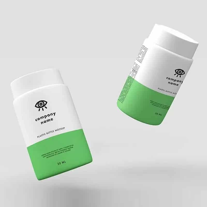 Flying Bottles Mockups