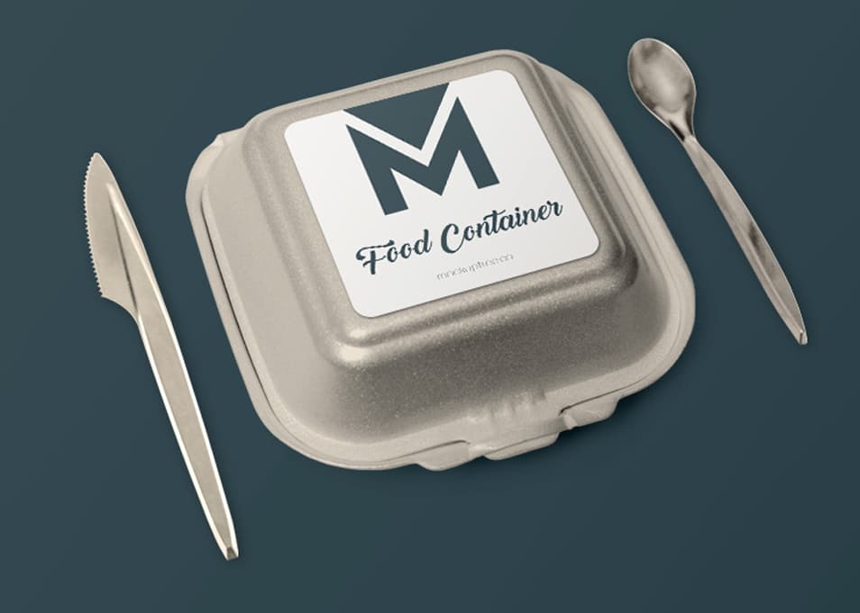 Food Container Free PSD Mockup