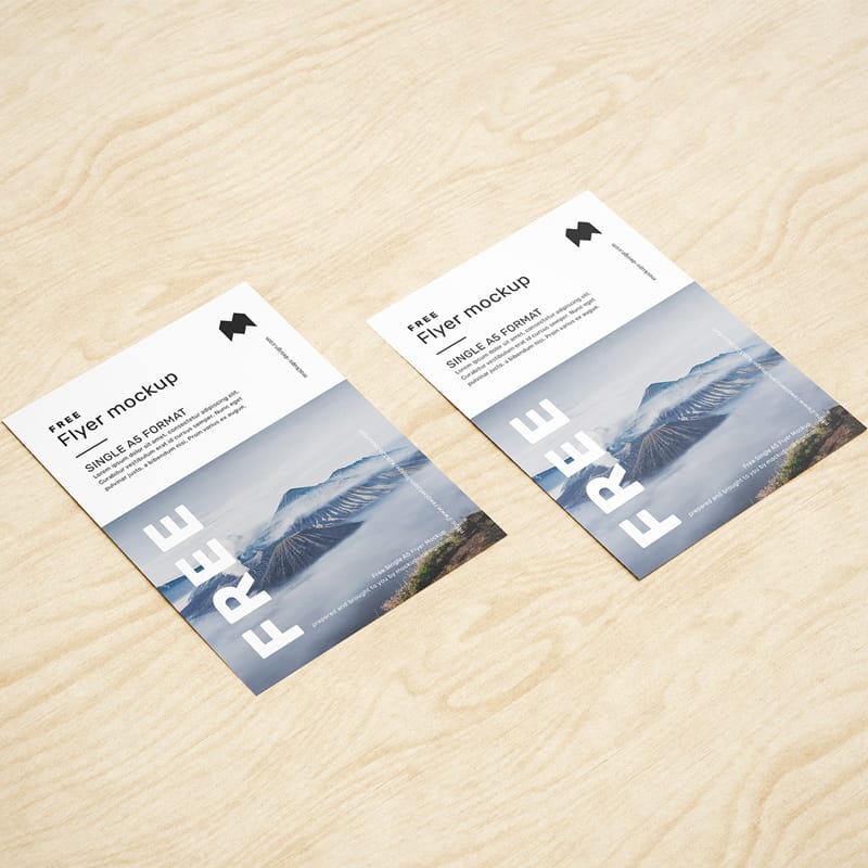 Free A5 Flyer Mockup