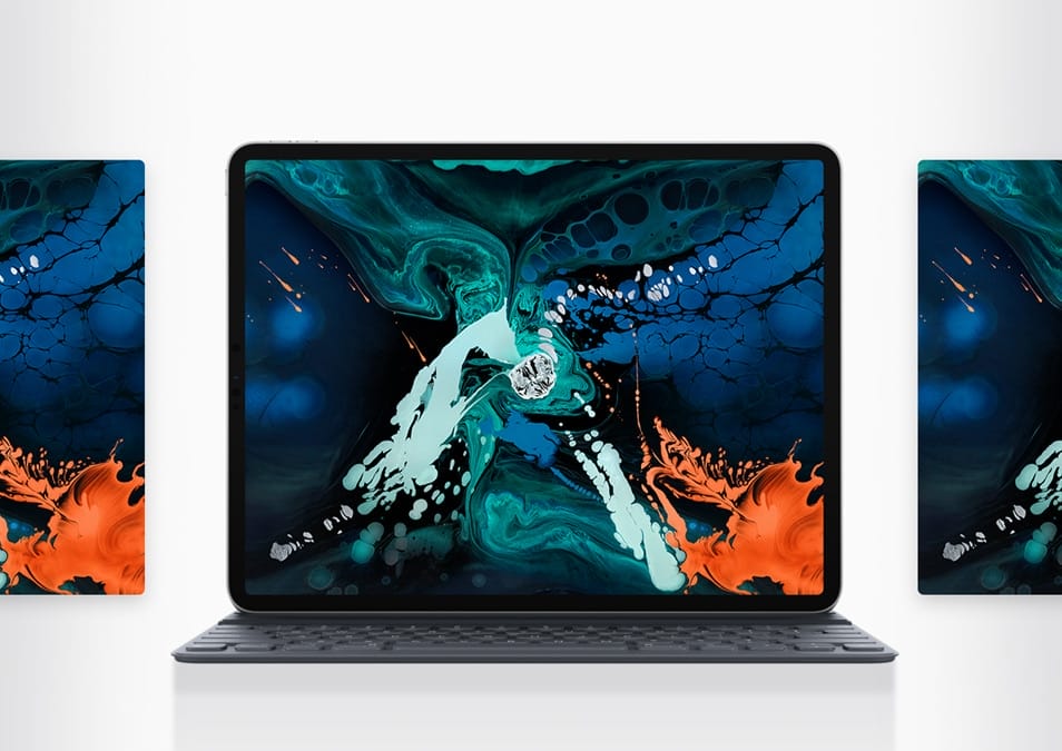 Free Apple New iPad Pro Mockup PSD