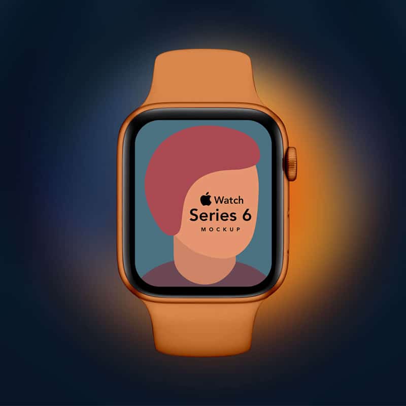 Free Apple Watch Series 6 Mockup PSD