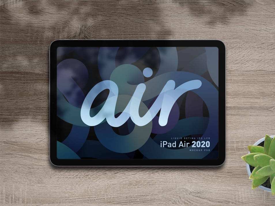Free Apple iPad Air 2020 Mockup PSD