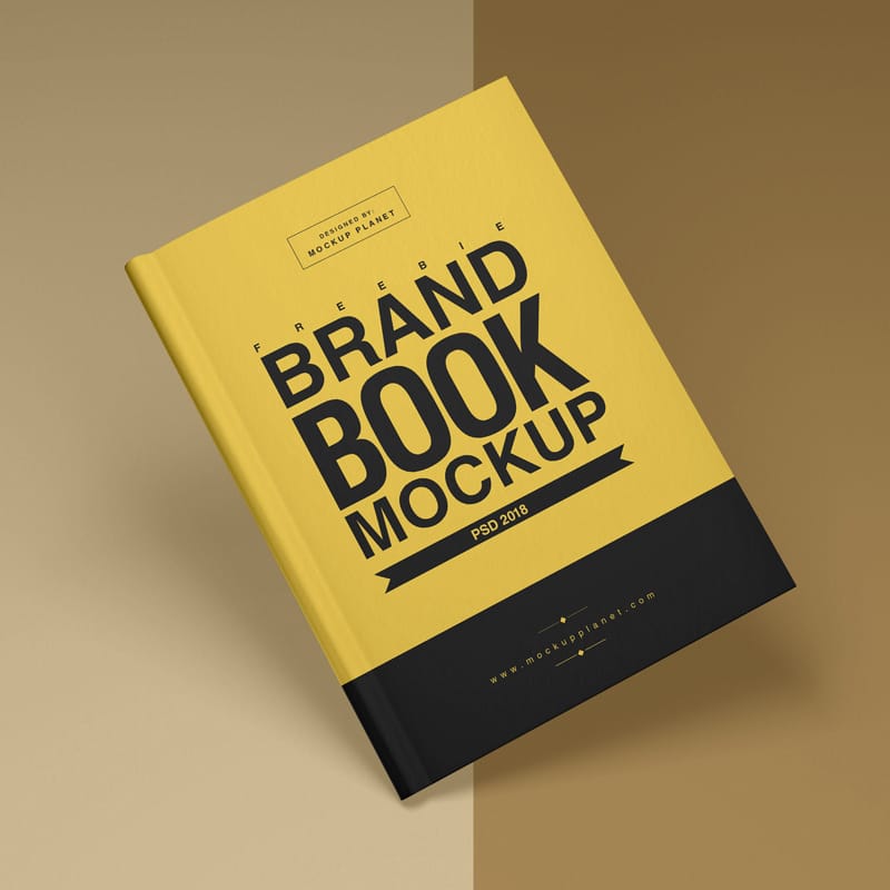 Free Brand Book Cover Mockup PSD » CSS Author