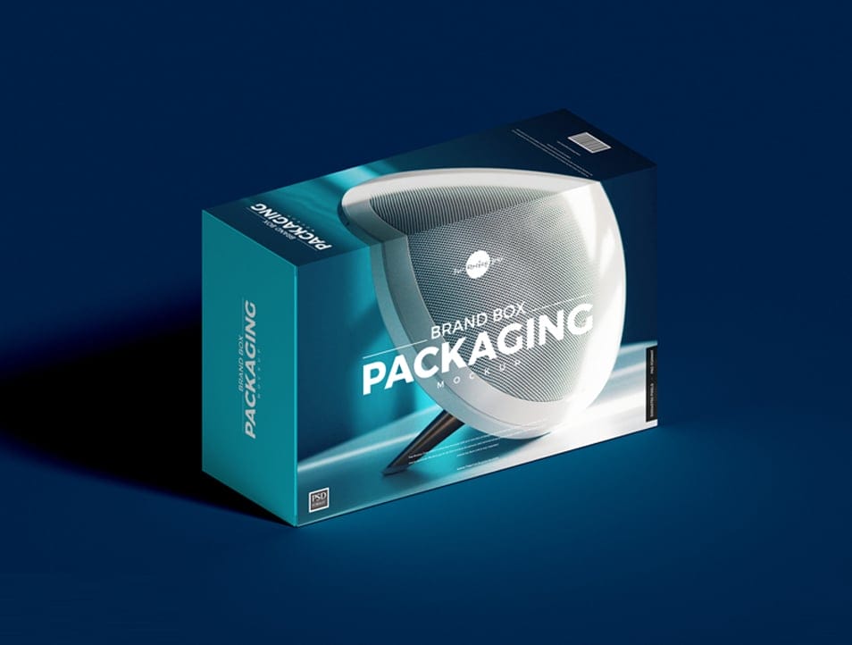 Free Brand Box Packaging Mockup