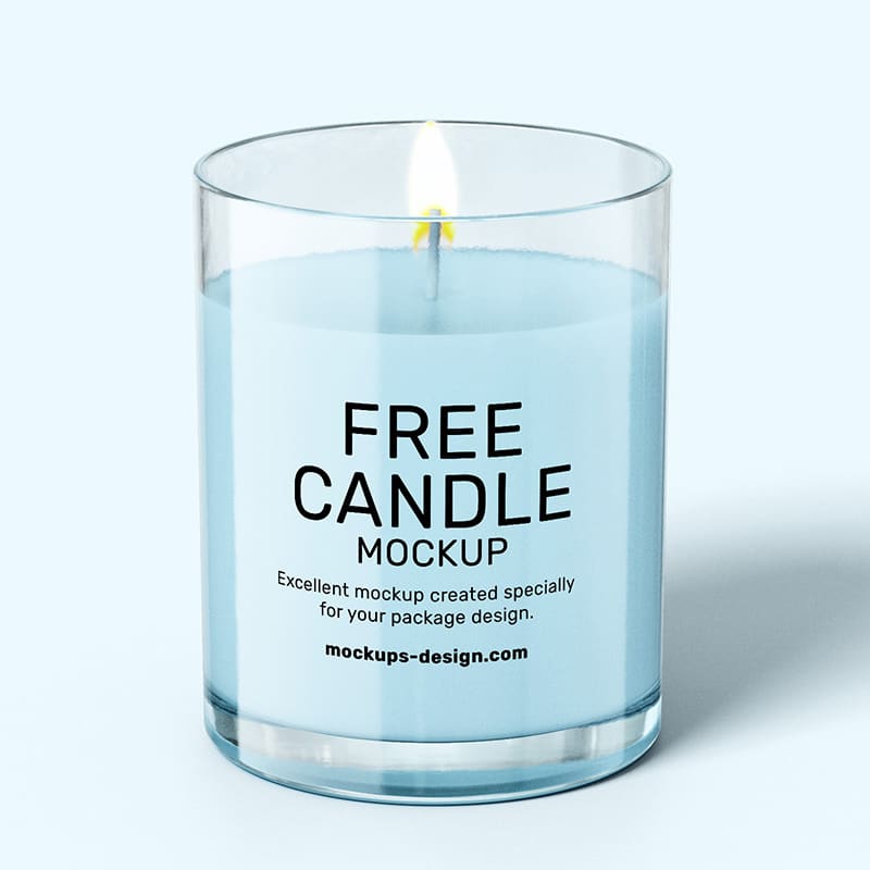 Free Candle Mockup