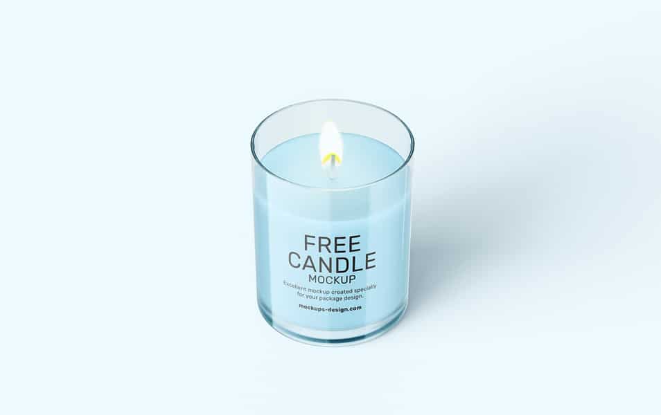 Free Candle Mockup