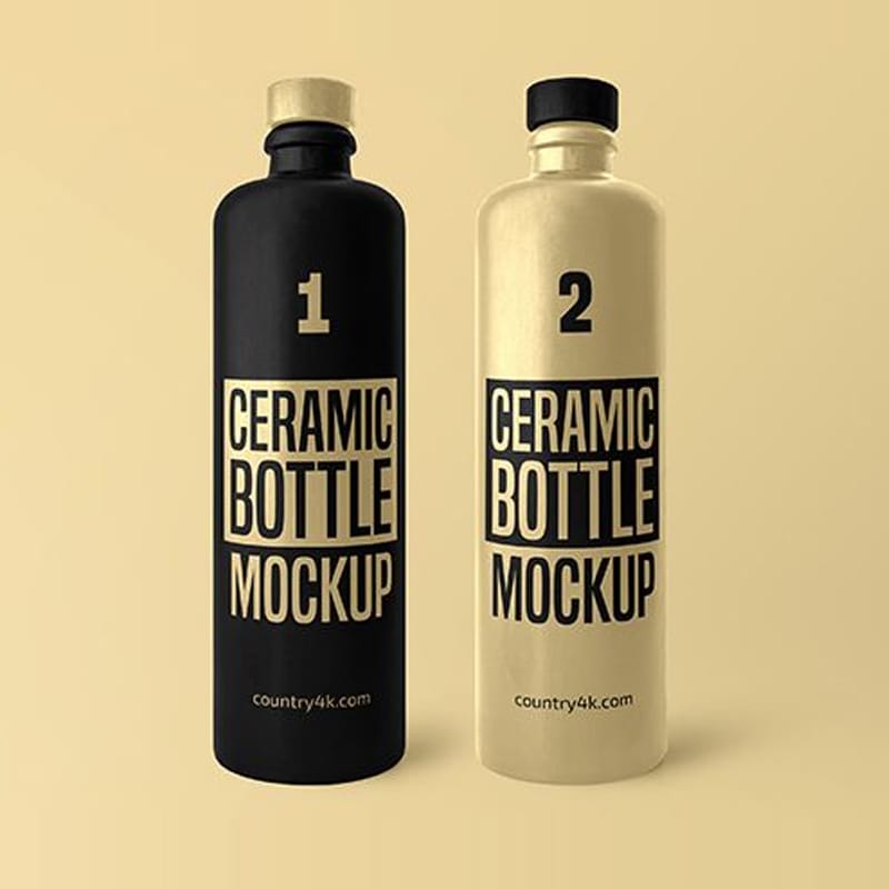 Free Ceramic Bottle MockUp » CSS Author