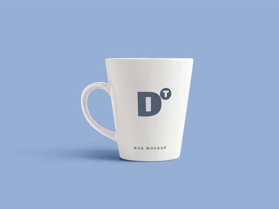 Free Ceramic Coffee Mug Mockup PSD