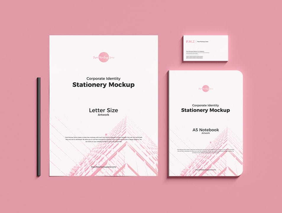Free Corporate Identity Stationery Mockup PSD
