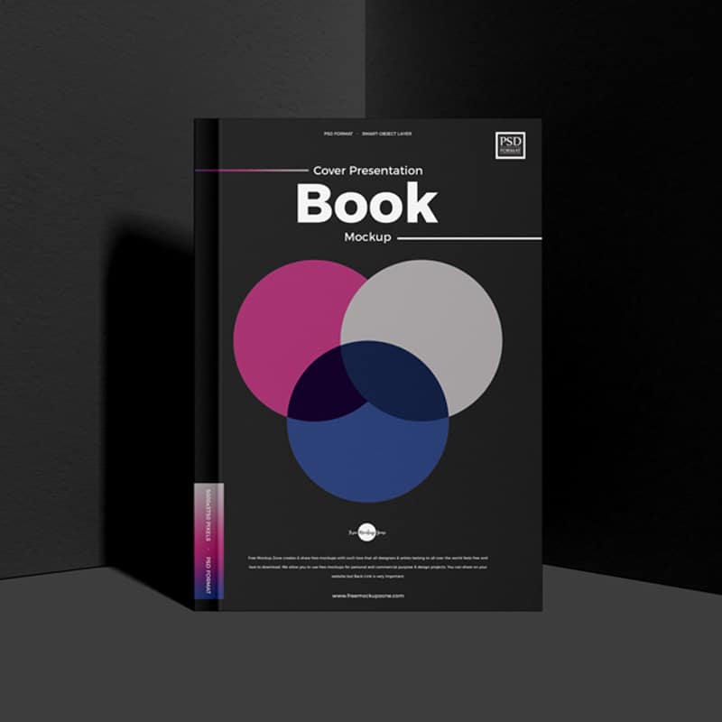 Free Cover Presentation PSD Book Mockup