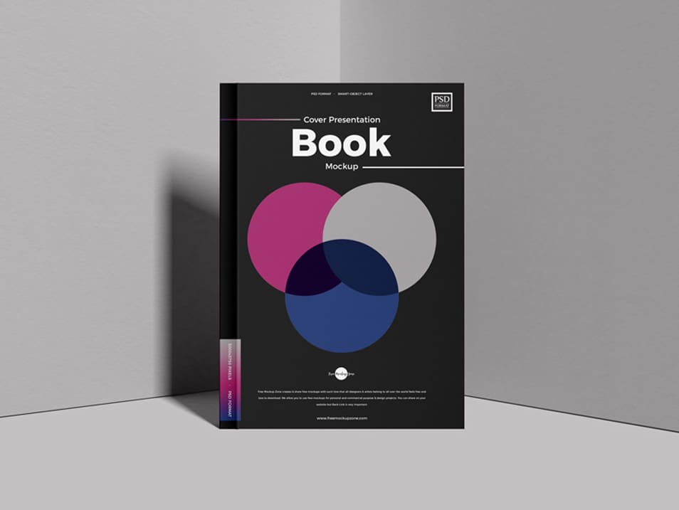 Free Cover Presentation PSD Book Mockup