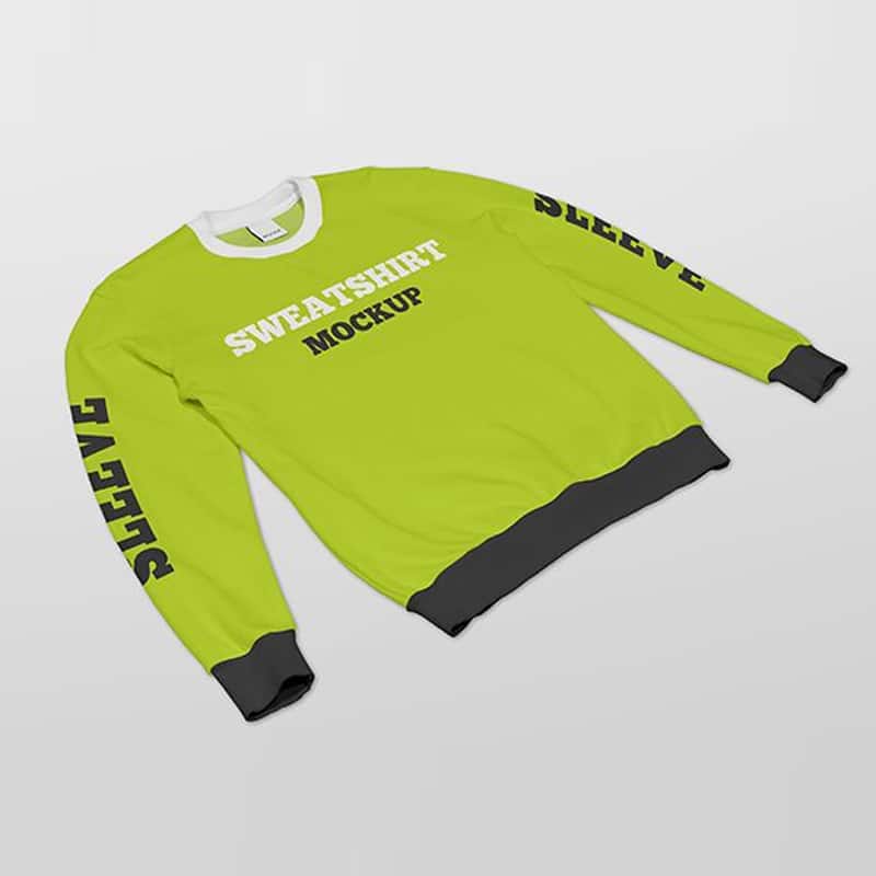 Free Crew Neck Sweatshirt Mockups