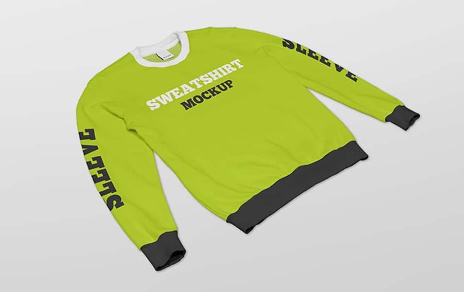 Free Crew Neck Sweatshirt Mockups