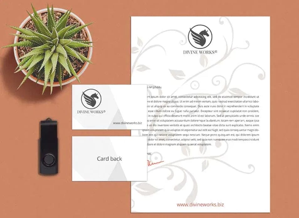 Free Office Stationery Mockup