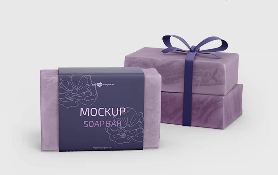 Free PSD Soap Bar Mockup Template