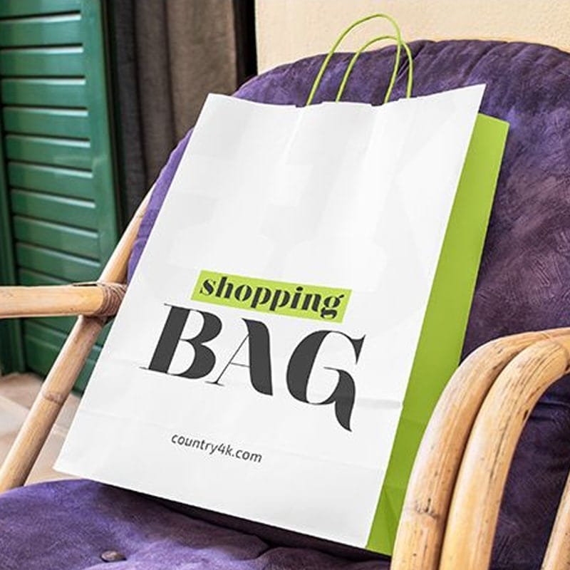 Free Paper Shopping Bag Mockup