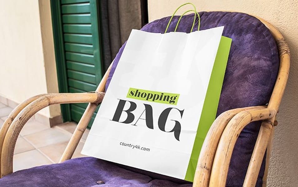 Free Paper Shopping Bag Mockup