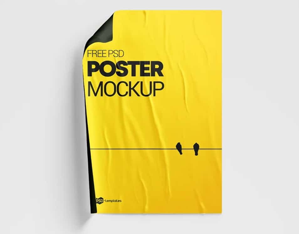 Free Poster PSD Mockups Templates