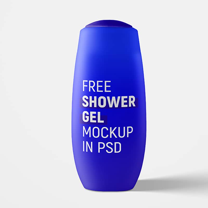 Free Shower Gel Bottle Mockup Set
