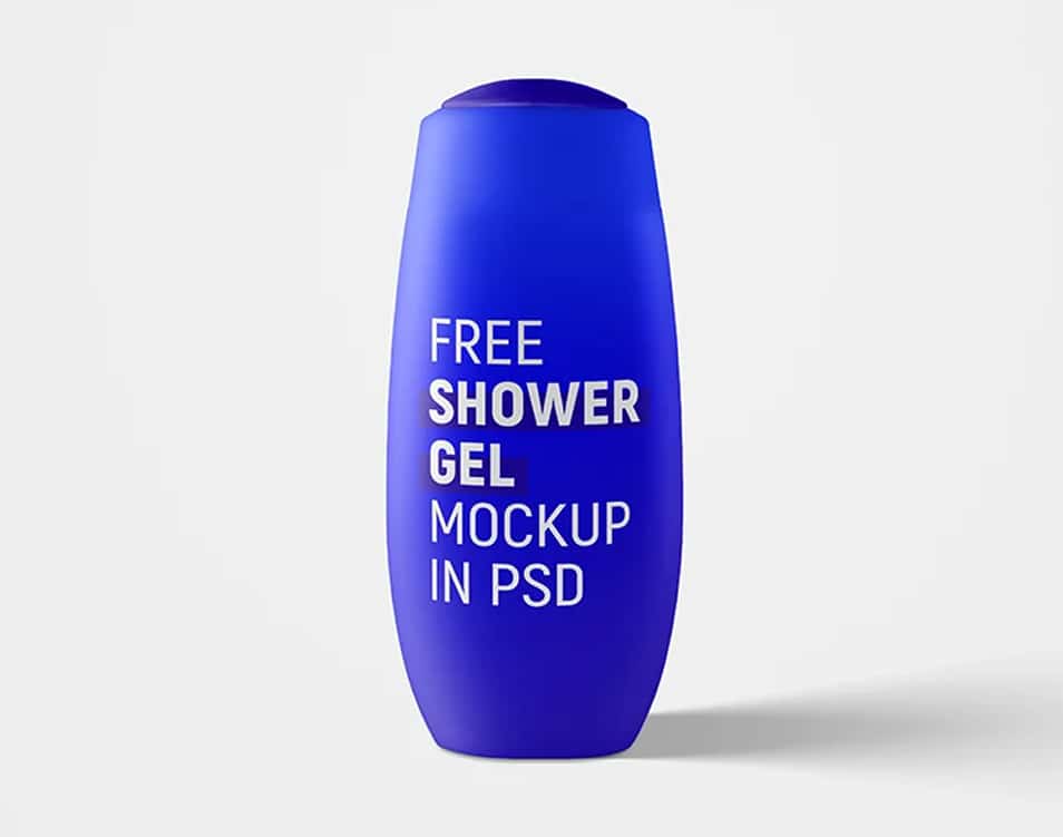 Free Shower Gel Bottle Mockup Set