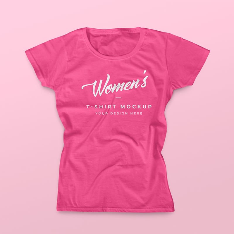Free Women's T-Shirt Mockup