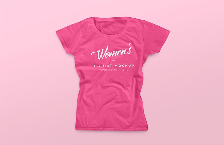 Free Women's T-Shirt Mockup