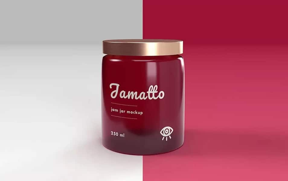 Glass Jar Sweet Mockup