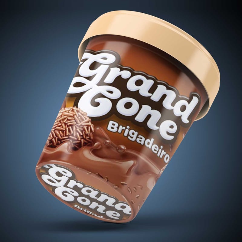 Ice Creams Tub Mockup