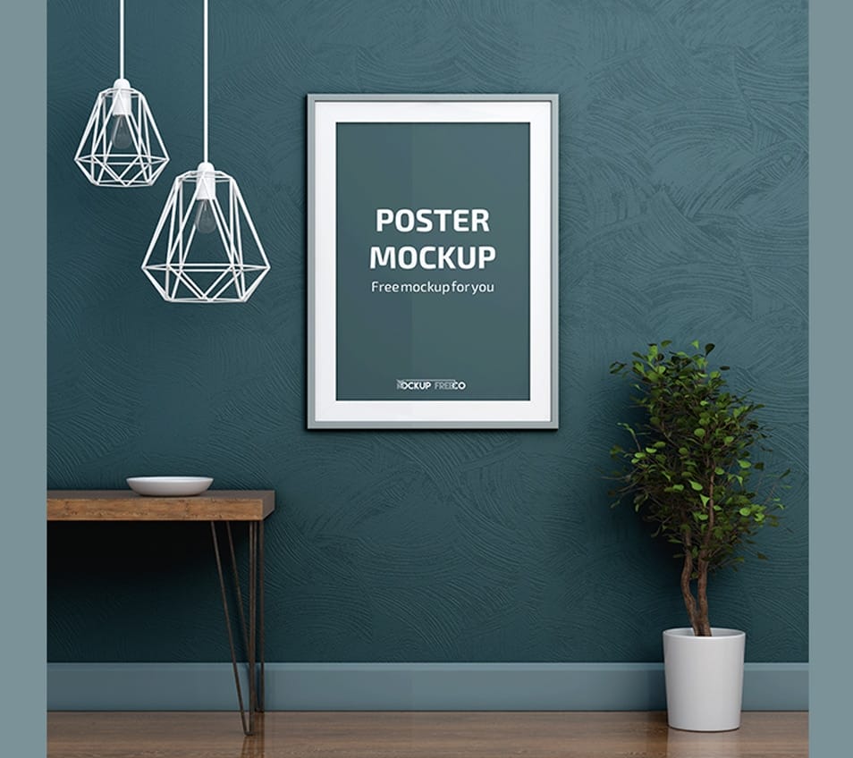 Interior Poster Free PSD Mockup
