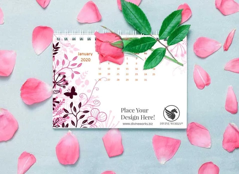 Modern Calendar Mockup