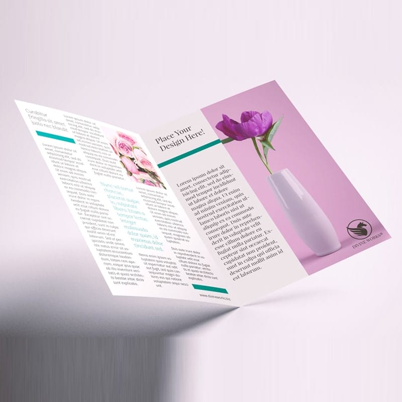 Open A4 Brochure Mockup