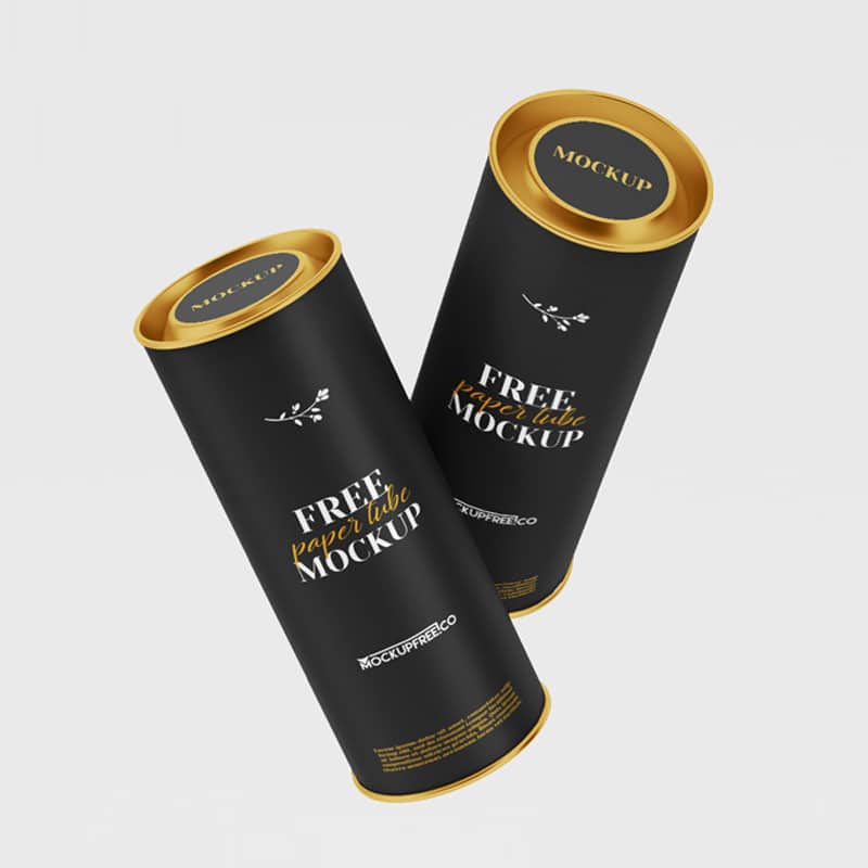 Paper Tube Free PSD Mockups
