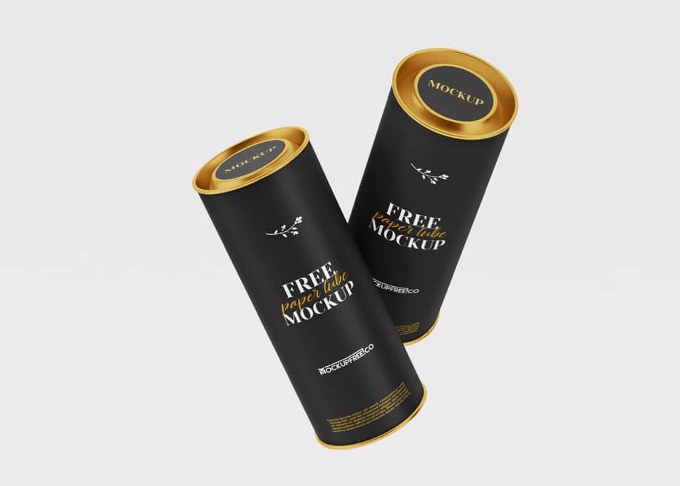 Paper Tube Free PSD Mockups