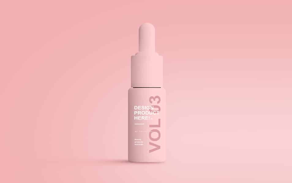 Serum Bottle Mockups Design PSD