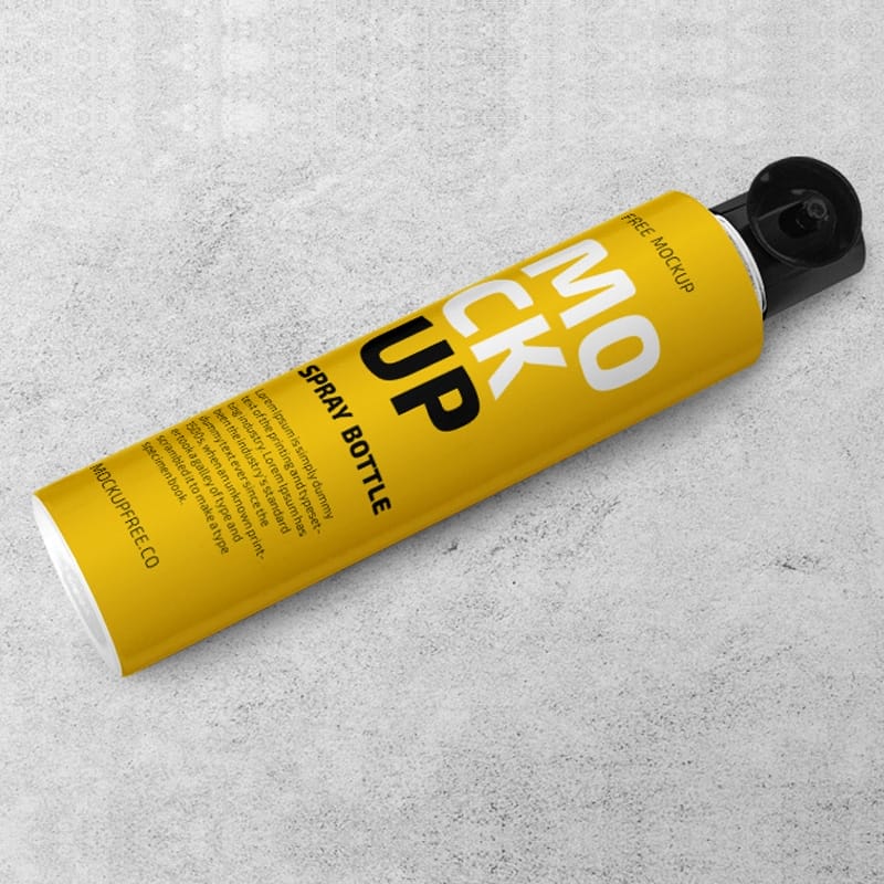 Spray Bottle Free PSD Mockup