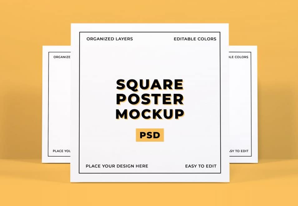 Square Poster Mockup
