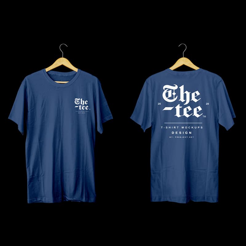 T-Shirt on Hanger Photoshop Mockups PSD
