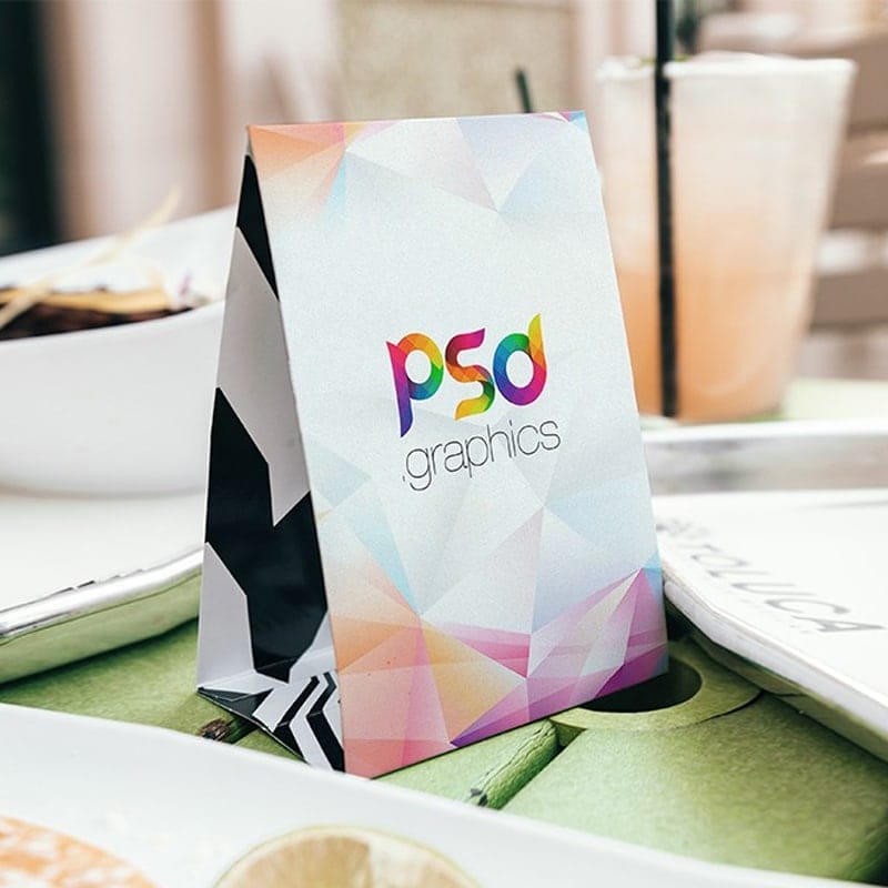 Table Tent Card Mockup Template