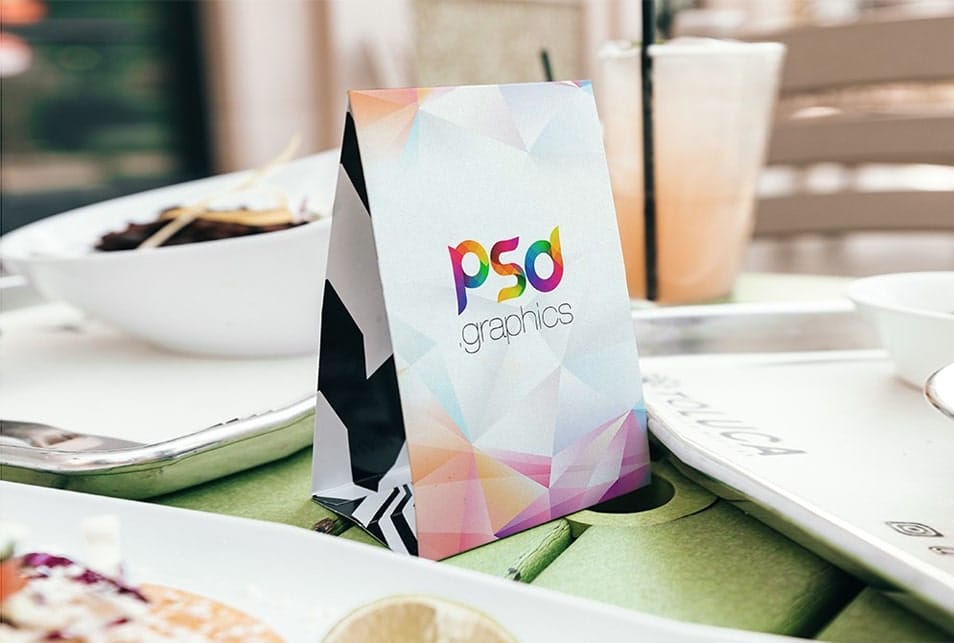 Table Tent Card Mockup Template